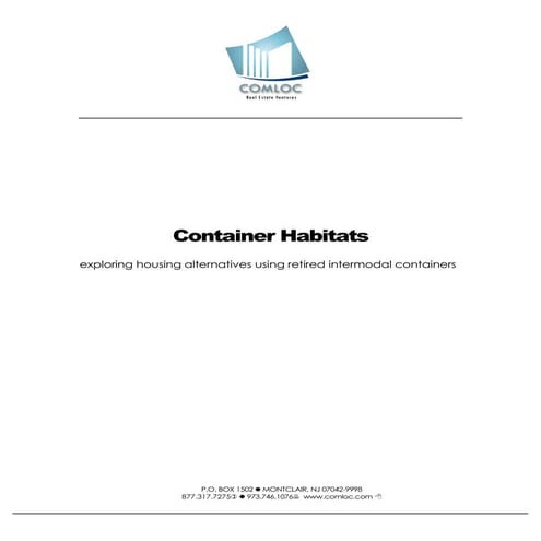 GE ConHab proposal  | ComLoc, Corp.