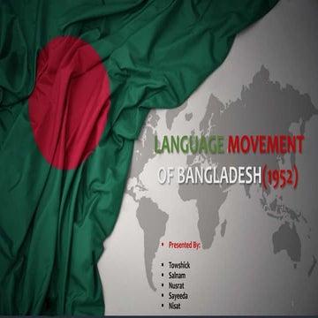 Language Movement of Bangladesh in 1952