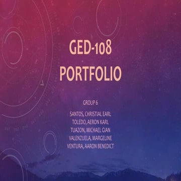 Ged108 portfolio group 6