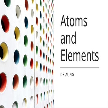GED compounds to understand atom and elements (refer general chemistry ...