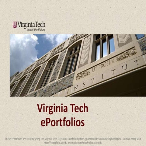 ePortfolio Overview