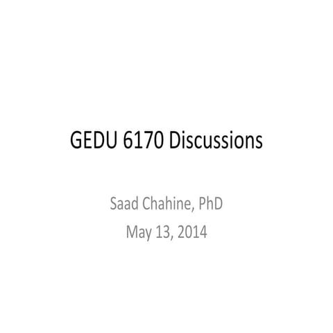 Gedu 6170 Mixed Methods Research 