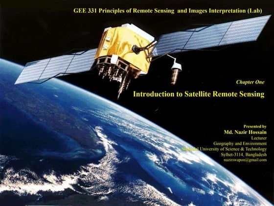 Chapter 1 (Introduction to remote sensing) | PPT