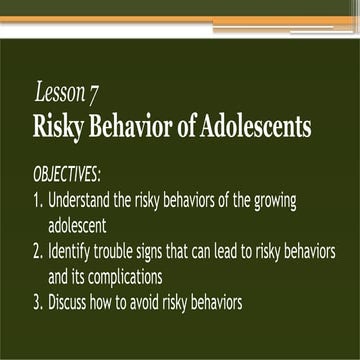 LESSON 7 Risky Behavior Of Adolescence.pdf
