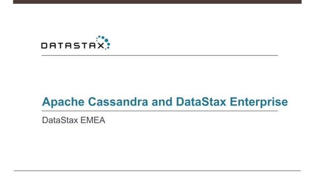Apache Cassandra at the Geek2Geek Berlin
