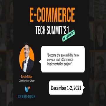 Geekle eCommerce Tech Summit - December 2021
