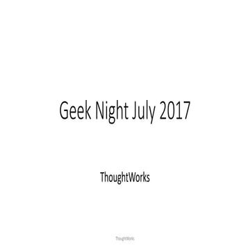 GeekNight - Organizational Culture
