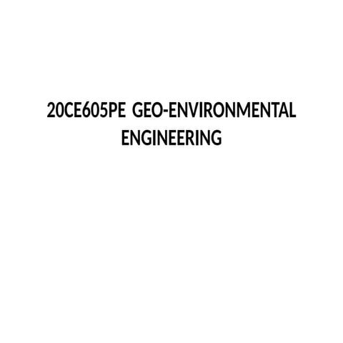 Geo - Environmental Engineering PPT.pptx