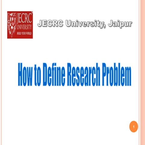 Geerija lavania how to define research prob
