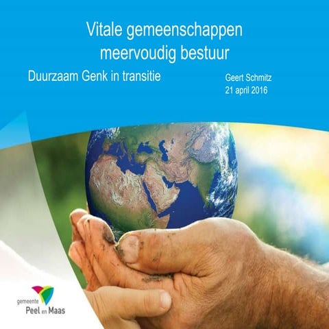 Geert schmitz • genk meervoudig bestuur vitale gemeenschappen