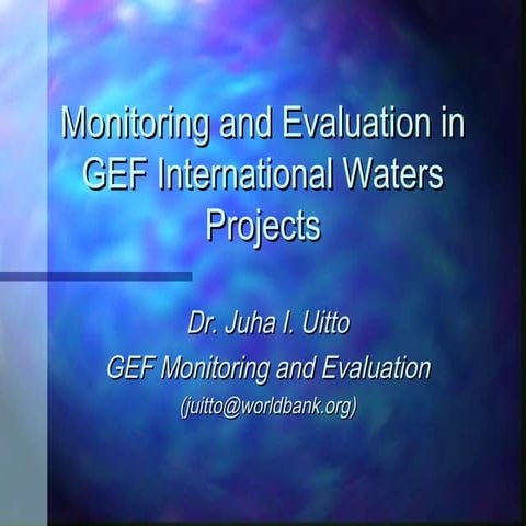 GEF M&E Requirements
