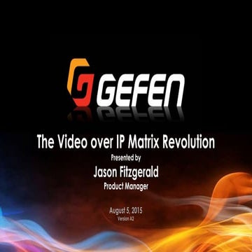Gefen: Video over IP and Cascading Retail Wall