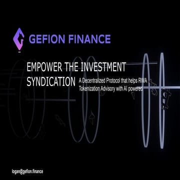 Gefion Finance Pitching DECK of RWA blockchain