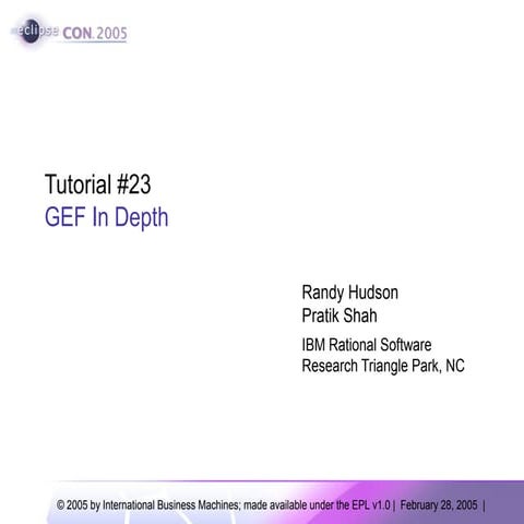 Gef tutorial 2005