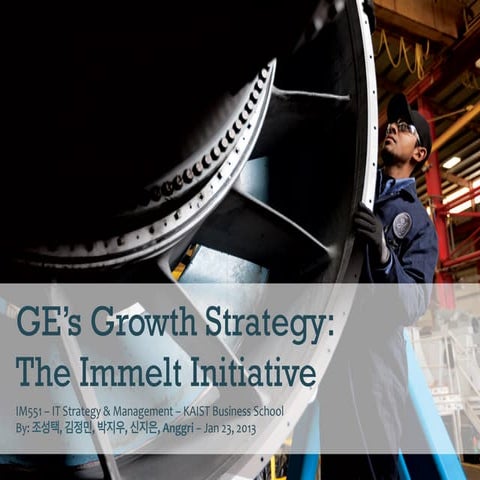 GE's Growth Strategy: The Immelt Initiative