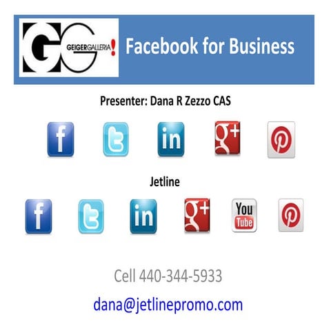 Geiger Galleria Facebook for Business 2012