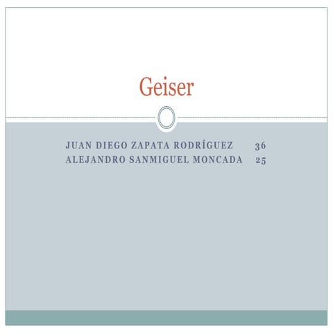 Geisers | PPT