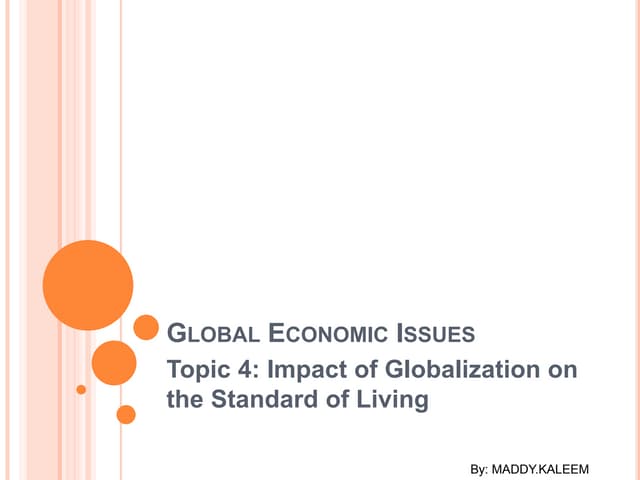 Global Economic Issues topic 4