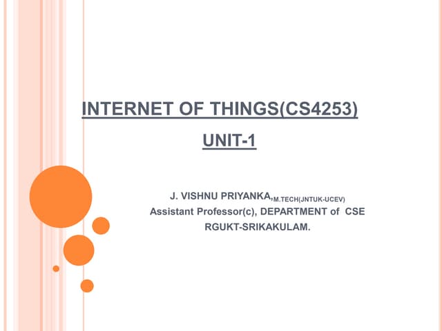 IOT_UNIT-1_Presentation which is basic presentation level