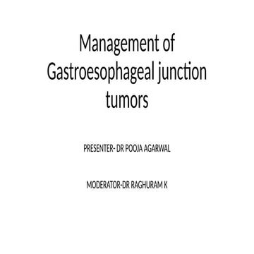 Gastrointestinal tumor surgical management