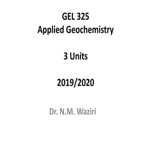GEL 325 Introduction to Geochemistry.pptx