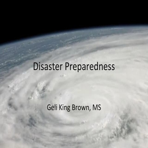 Disaster Preparedness | PPS