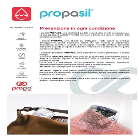 Silicagel disidratante Propasil | PDF