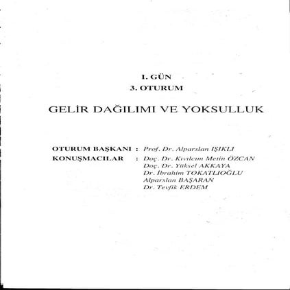 Vahdi Boydaş, Mensur Boydaş,Gelir dağılımı ve yoksulluk 