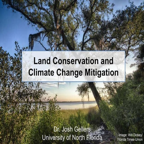 Land Conservation and Climate Change | PPTX