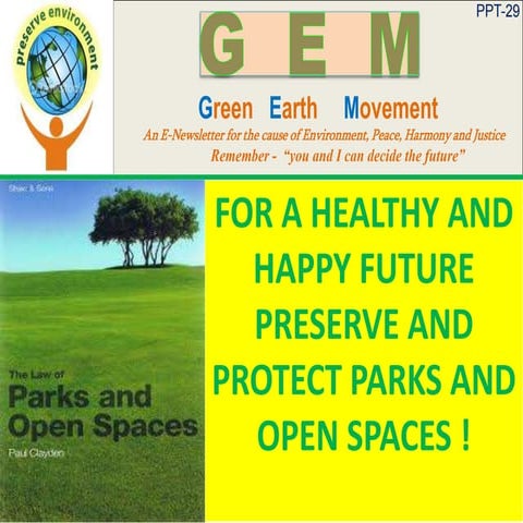 Gem ppt-29-parks and open spaces