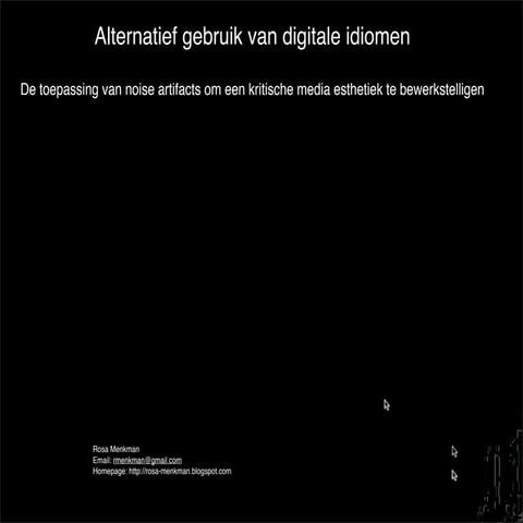 Alternatief gebruik van digitale idiomen