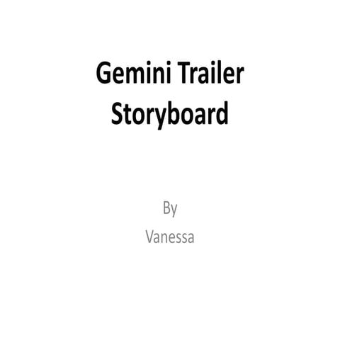 Gemini trailer