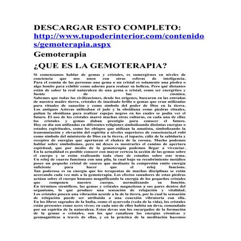 Gemoterapia   chakras y piedras