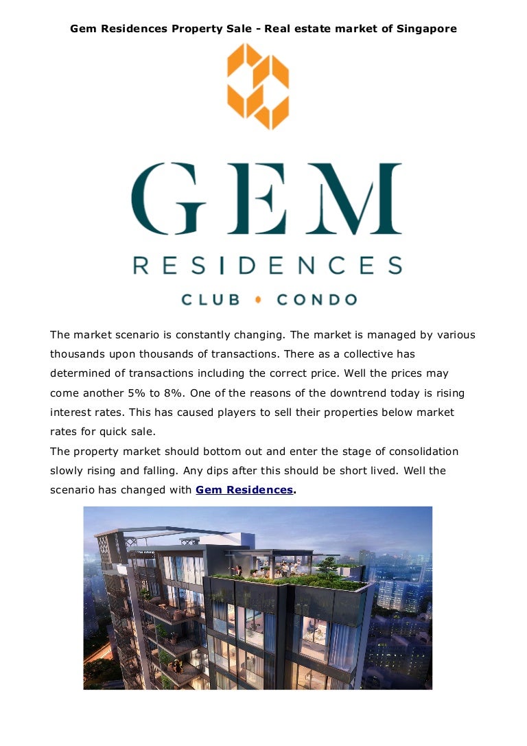 Gem Residences Property Sale Toa Payoh Real Estate News