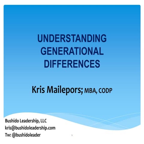 Understanding Generational Differences