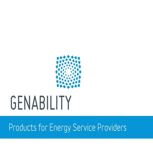 Genability products   energy service providers