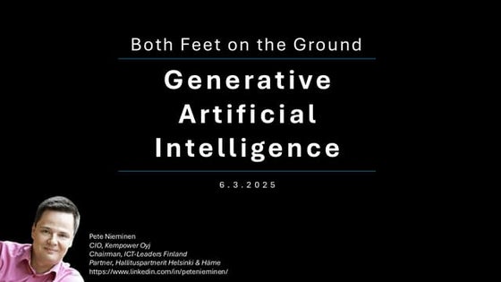 Both Feet on the Ground - Generative Artificial Intelligence