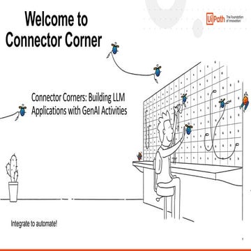 Connector Corners: Building LLM Applications with GenAI Activities