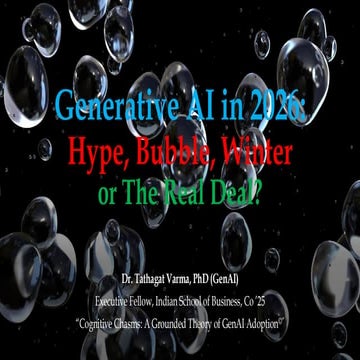 Generative AI in 2026: Hype, Bubble, Winter or The Real Deal?
