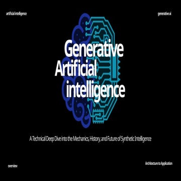 Generative AI Deep Dive: Architectures, Mechanics, and Future Applications