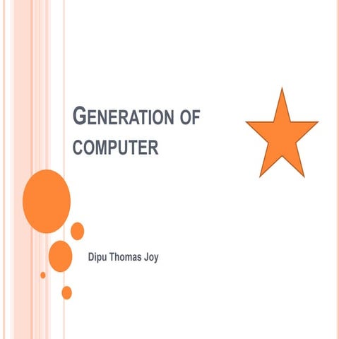 Genaration of computer