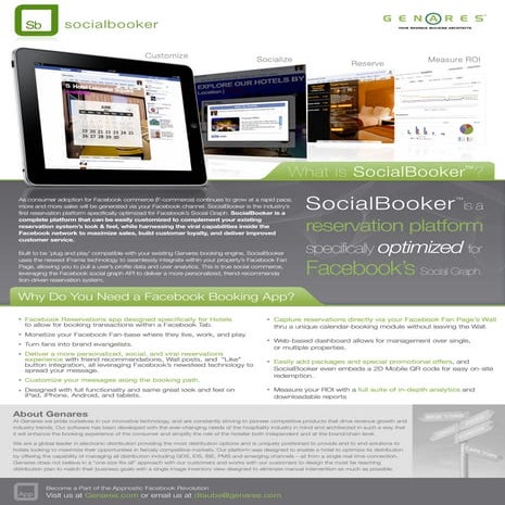 Genares social booker flyer