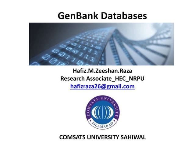 Gen bank databases