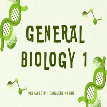 GENERAL BIOLOGY 1QUARTER 1 MODULE 1 CELL THEORY PPT | PPTX