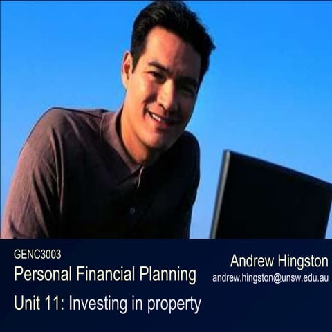 Unit 11a Investing in property