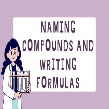 Chemical Names and Formulas | PPT