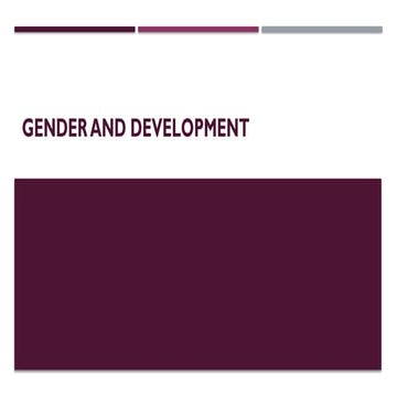 Gender-and-development (1). in euthenics | PPTX