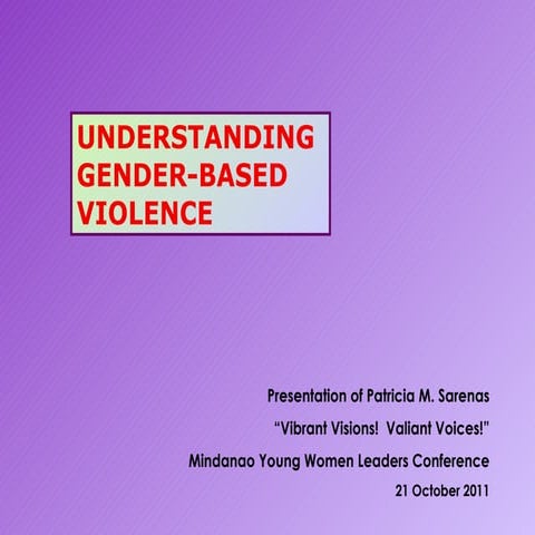 Gender-based Violence by Patricia Sarenas