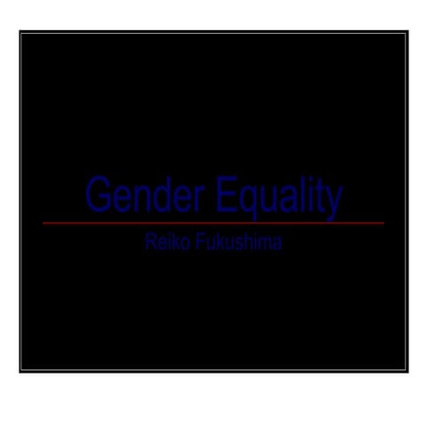Gender Equality and Microloans