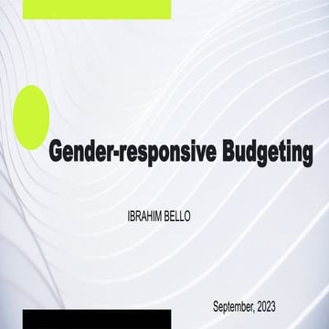 Gender-responsive education sector budget